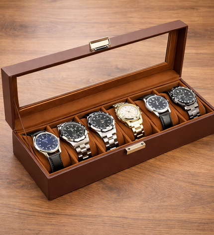 Uhrenorganizer mit 6 Fächern