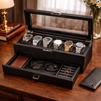 Porta Orologi a 6 Scomparti