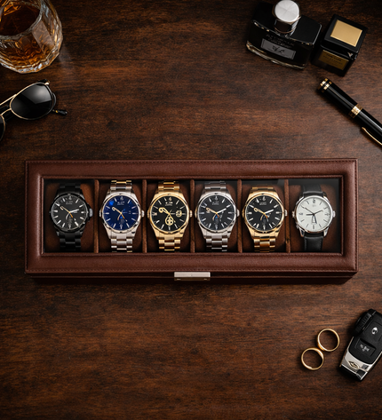 Uhrenorganizer mit 6 Fächern